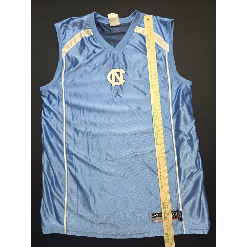 Jordan North Carolina Tar Heels UNC Sleeveless Basketball Jersey Men XXL Blue - Picture 7 of 8
